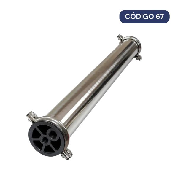 Porta membrana de ósmosis inversa / Acero Inoxidable 304 L / 4 Pulgadas