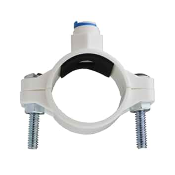 Abrazadera de Drenaje 2" x 1/4" Conector Rápido